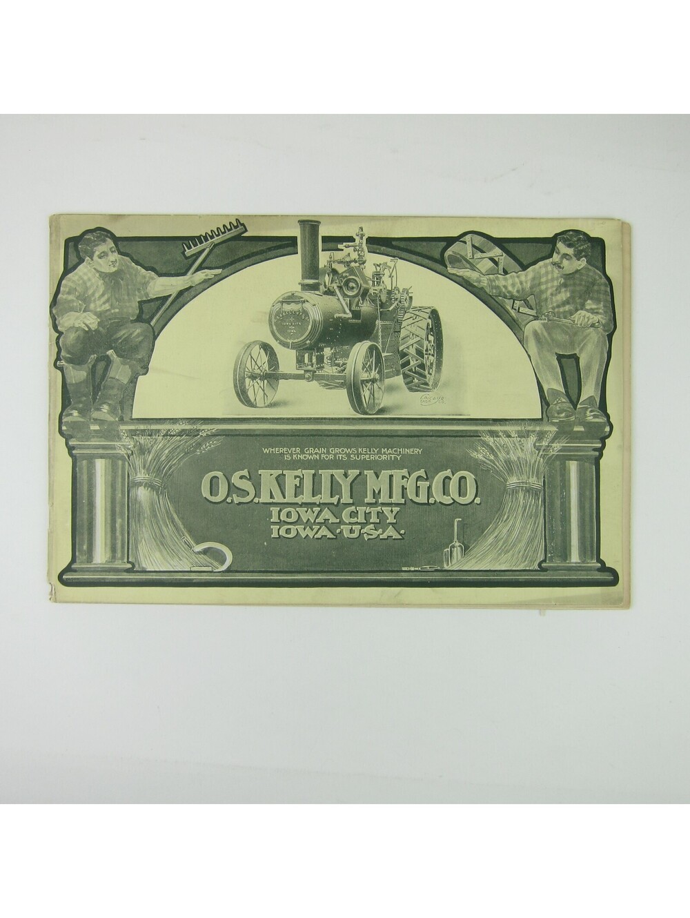 OS Kelly Manufacturing Co Iowa City Catalog Steam Traction Engine Antique 1902